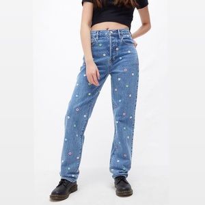 PacSun Flower Power Dad Jeans